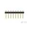 Te Connectivity Board Connector, 8 Contact(S), 1 Row(S), Male, Right Angle, Solder Terminal, Black Insulator 2842122-8 - alternate 3
